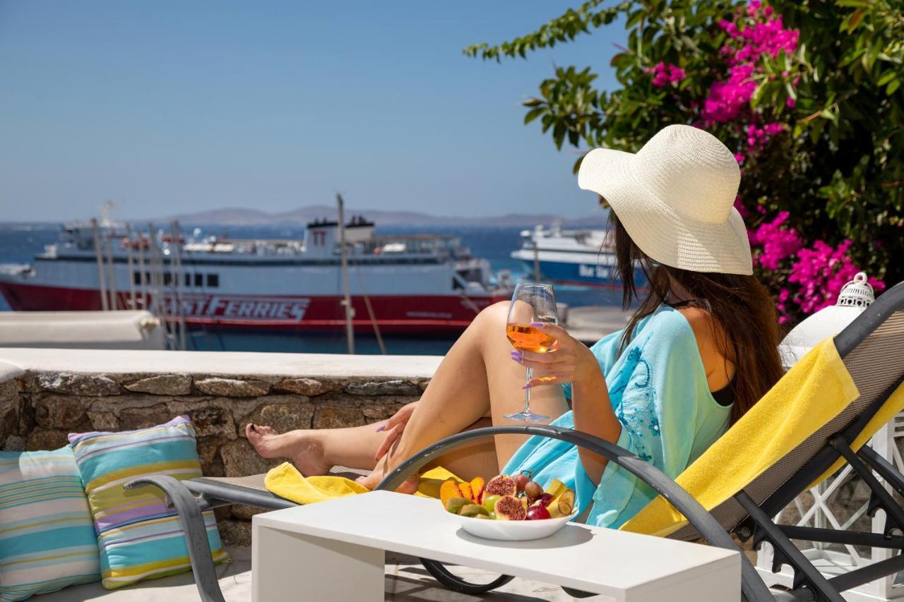 Olia Hotel Tourlos Bagian luar foto