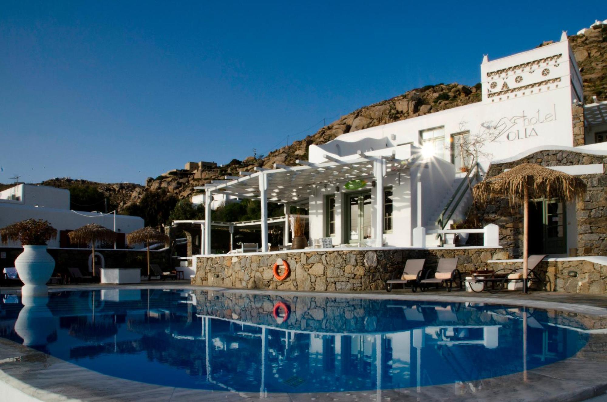 Olia Hotel Tourlos Bagian luar foto