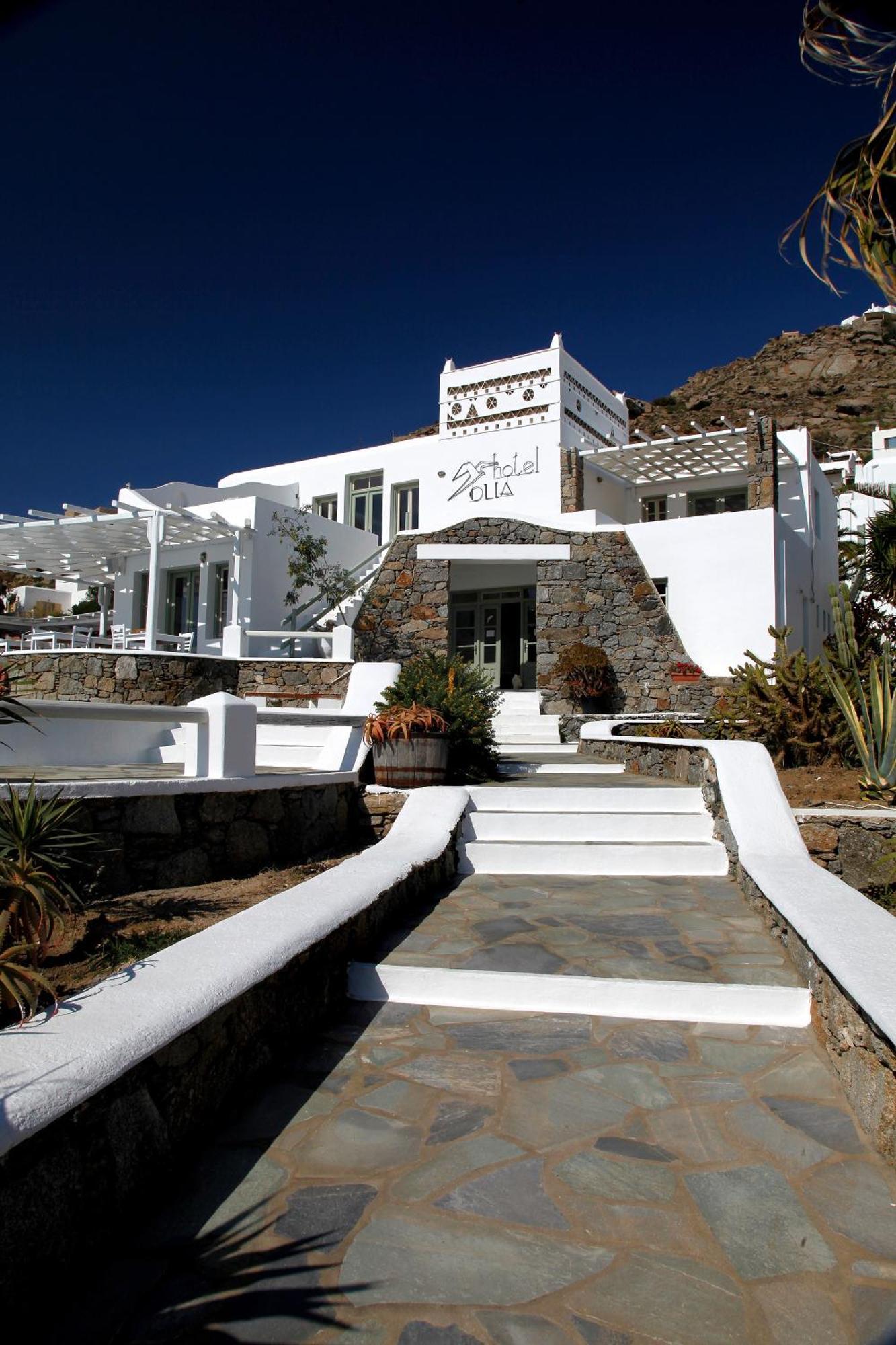 Olia Hotel Tourlos Bagian luar foto