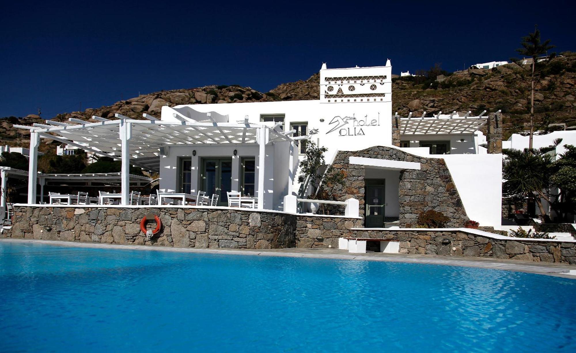 Olia Hotel Tourlos Bagian luar foto