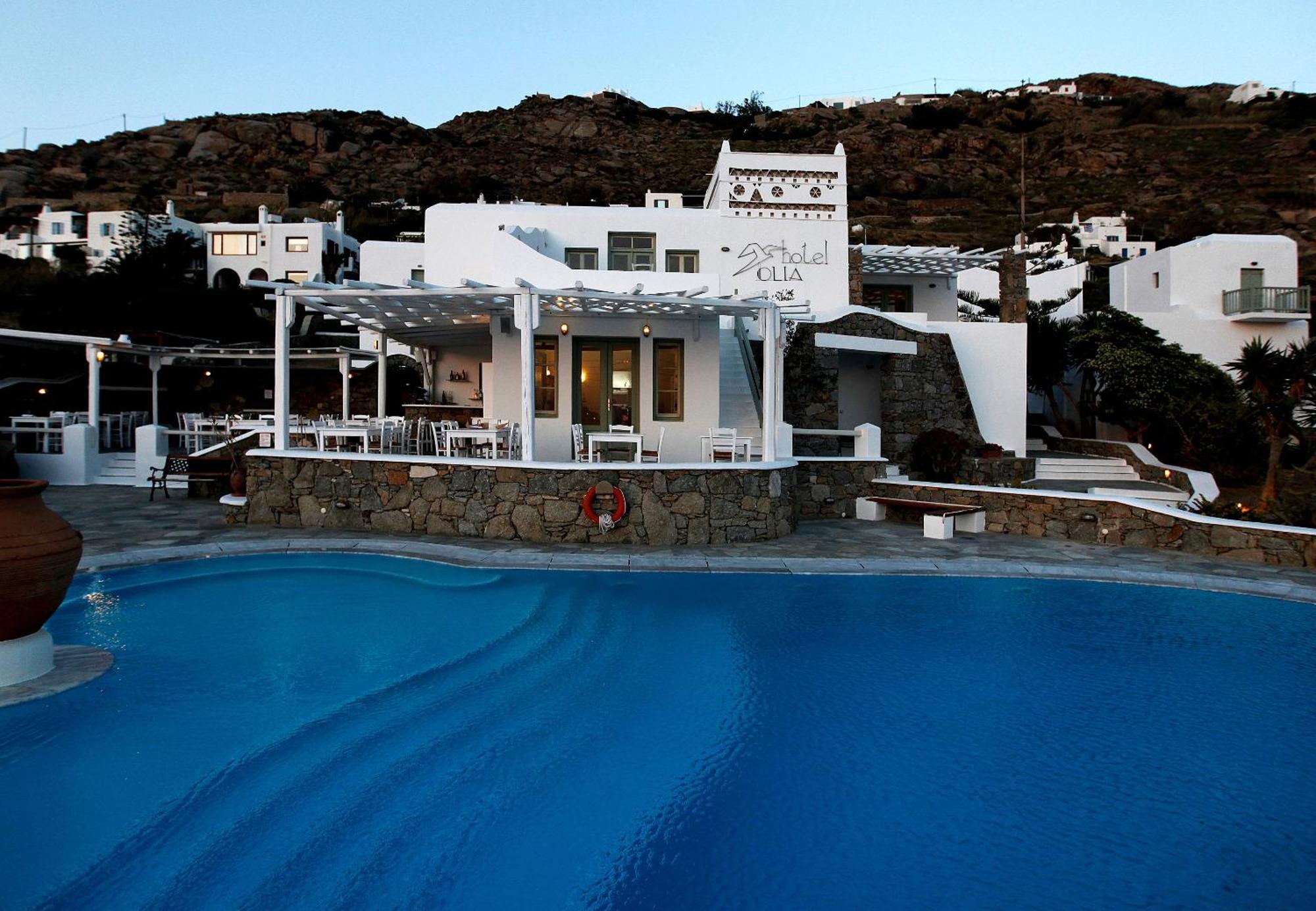 Olia Hotel Tourlos Bagian luar foto