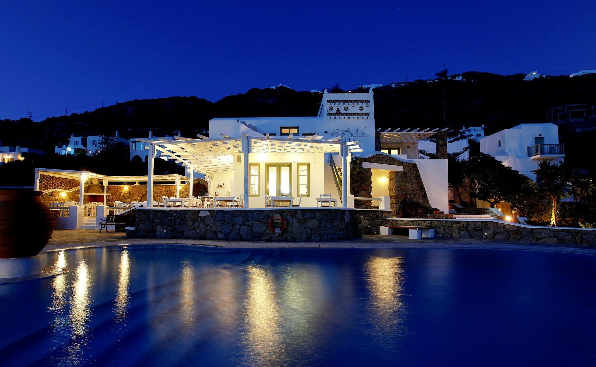 Olia Hotel Tourlos Bagian luar foto