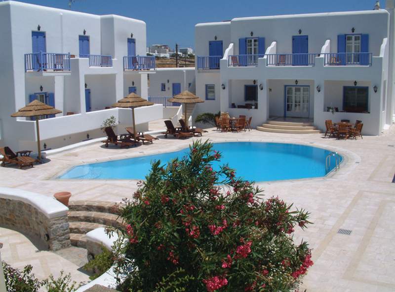 Olia Hotel Tourlos Bagian luar foto
